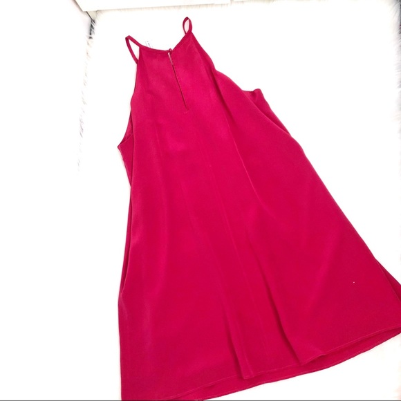 Southern Tide Christine Cranberry Silk swing dress - Picture 7 of 8